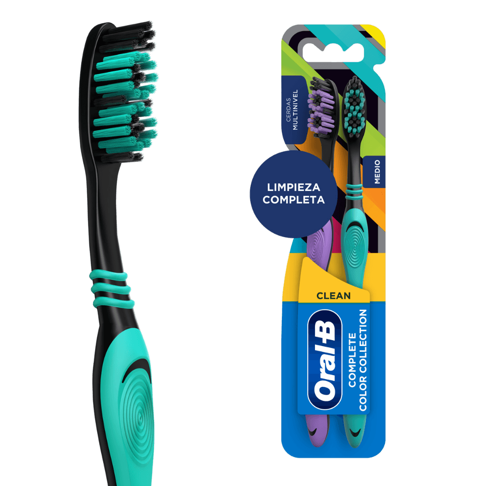 Cepillo Oral-B Complete Color Collection Medio 2U