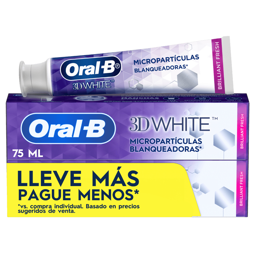 Cremas Dentales ORAL-B White Brilliant Fresh 3D x2