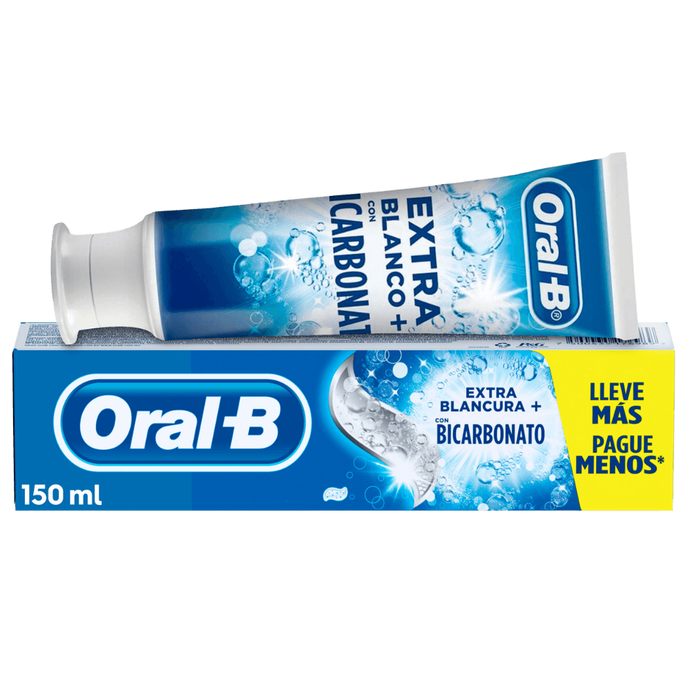 Crema Dental ORAL-B Extra Blancura + Bicarbonato 180 gr