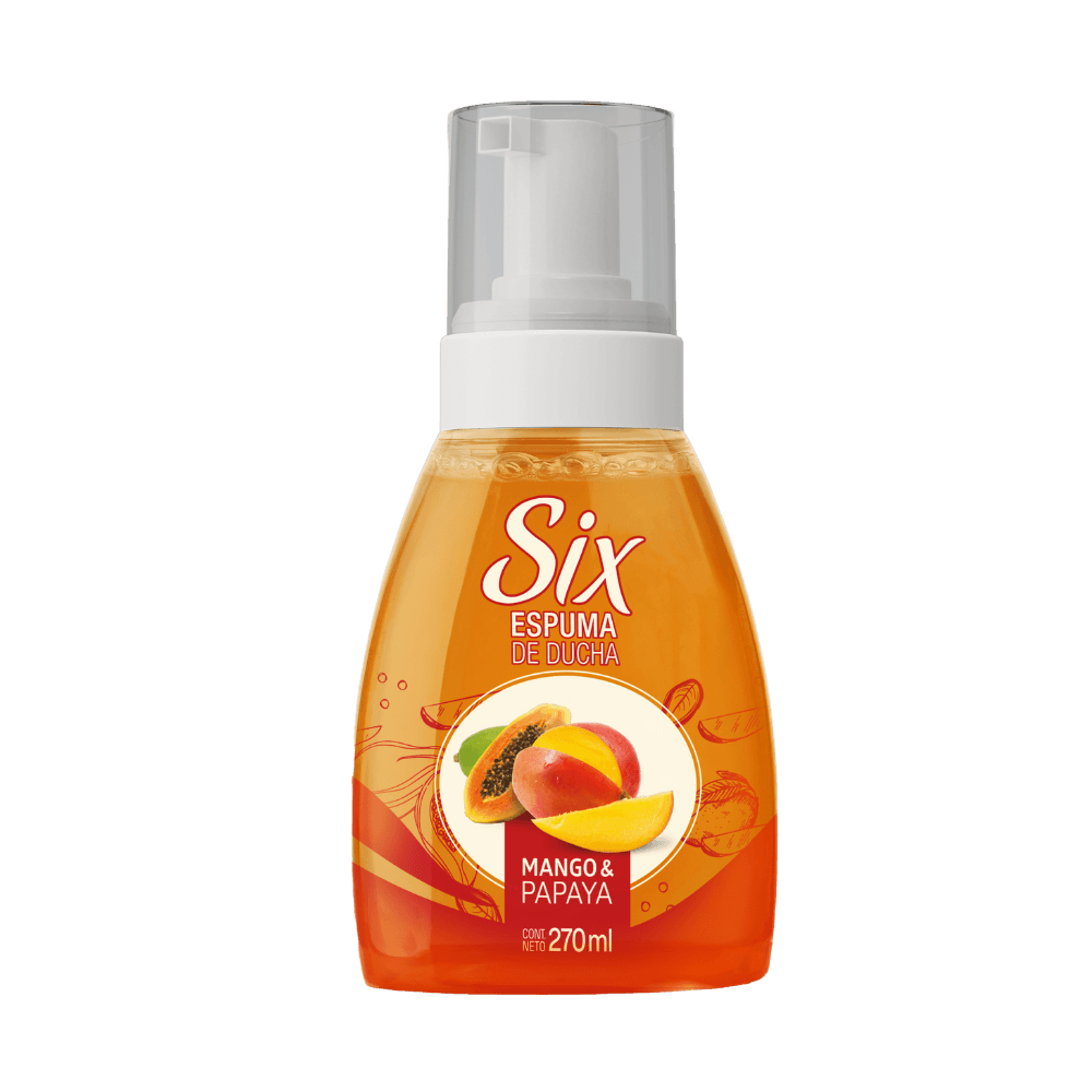 Espuma de Ducha Six Mango y Papaya 270ml