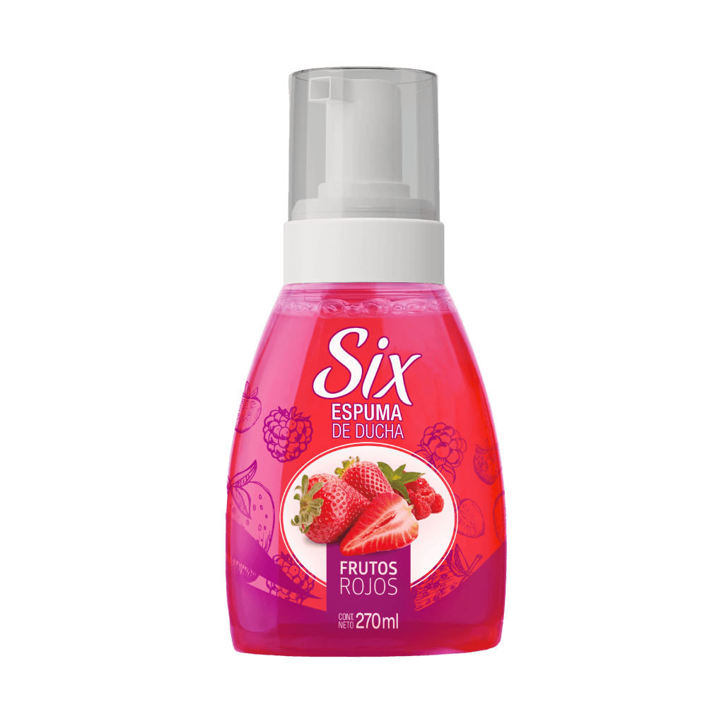Espuma de Ducha Six Frutos Rojos 270ml