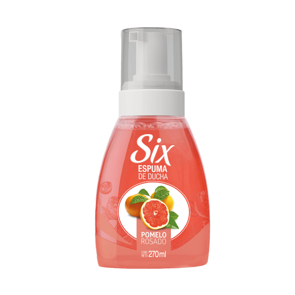 Espuma de Ducha Six Pomelo Rosado 270ml