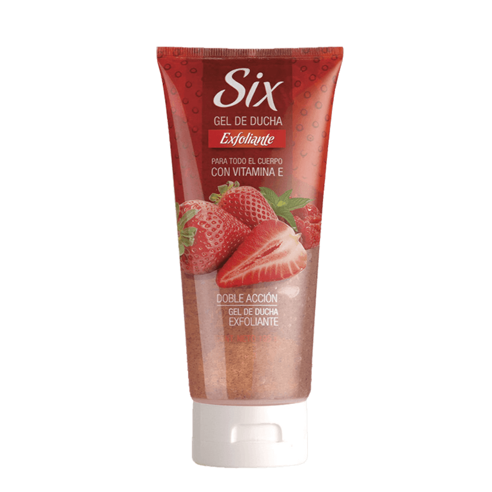Gel de Ducha Six Exfoliante Frutilla