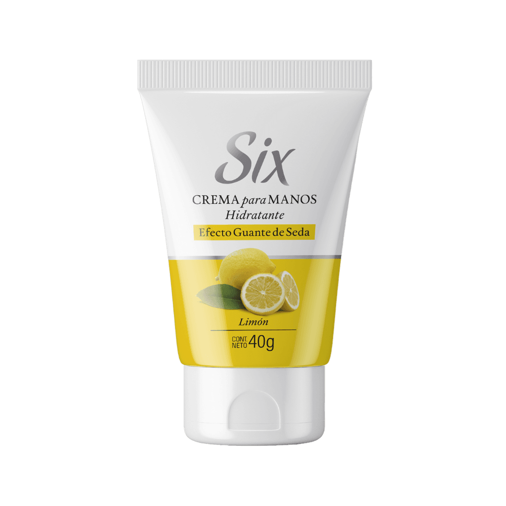 Cremas para manos Six efecto guantes de seda limon mini talla 40g